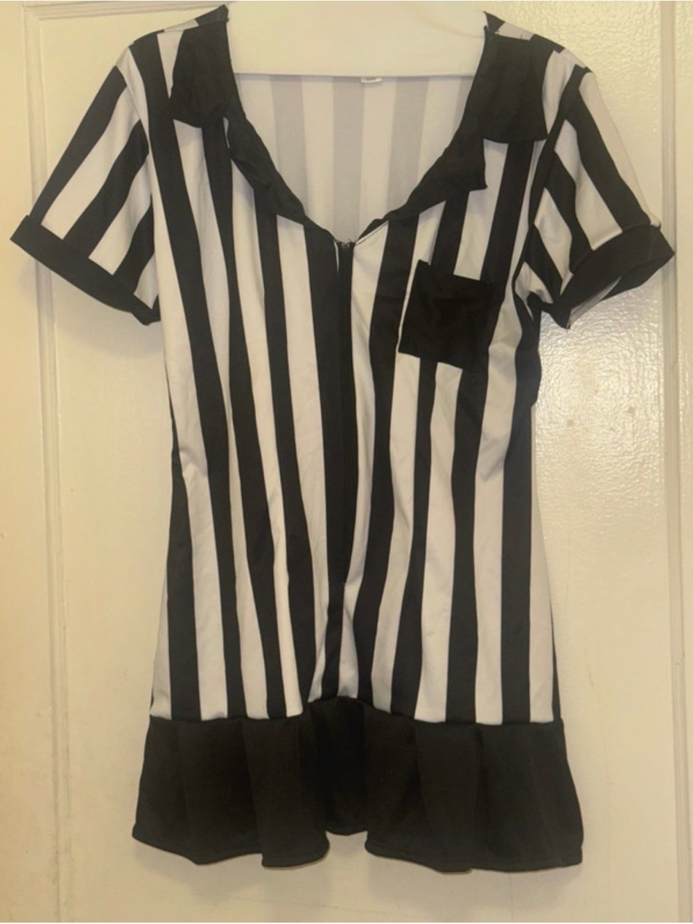 Party City Black and White Striped Mini Dress